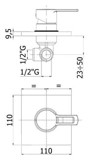 Miscelatore incasso doccia serie WEST modello WS010CR cromo Paffoni by CeramicStore | Lo specialista del tuo bagno