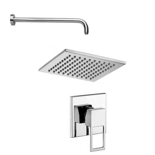 Set soffione doccia anticalcare con braccio doccia tondo e miscelatore doccia incasso Effe Cromo Paffoni by CeramicStore | Lo specialista del tuo bagno