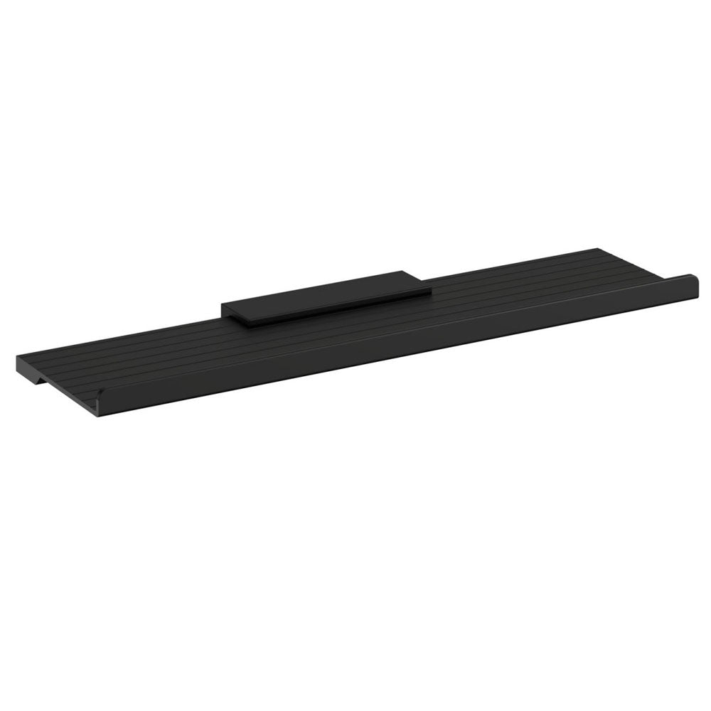Mensola a muro in alluminio con supporto in ottone verniciato della collezione 'Architect s+' by Cosmic cm 40x10x3 - Nero by CeramicStore | Lo specialista del tuo bagno