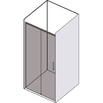 Porta doccia scorrevole SINISTRA cm 100 modello Afrodite in cristallo temperato mm 6 by CeramicStore | Lo specialista del tuo bagno