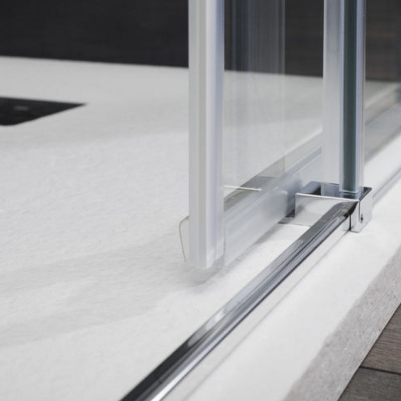 Porta doccia scorrevole SINISTRA cm 140 modello Afrodite in cristallo temperato mm 6 by CeramicStore | Lo specialista del tuo bagno