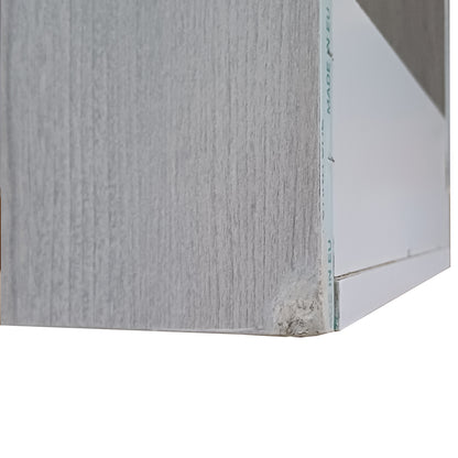 Versione Outlet_Lavatoio un'anta 45x50cm rovere grigio con piedini cromo by CeramicStore | Lo specialista del tuo bagno