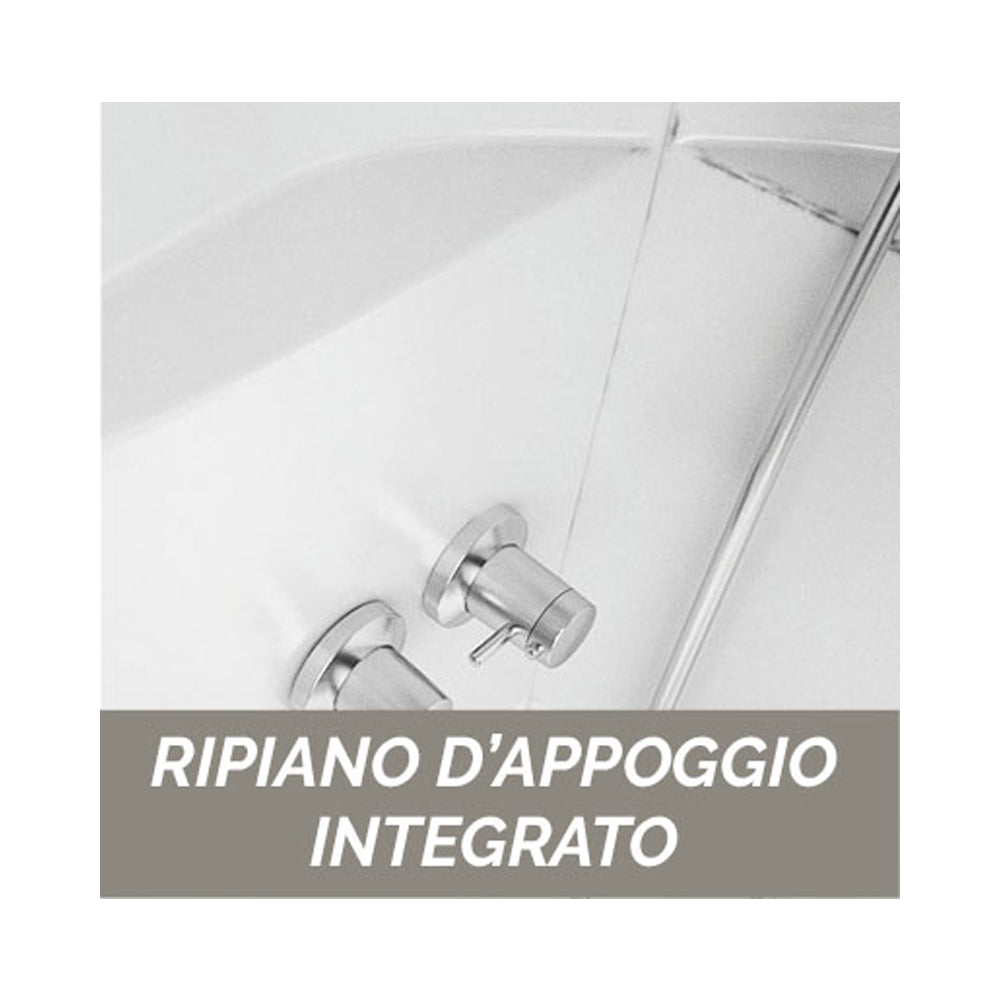 Cabina doccia multifunzione Novellini con idromassaggio cm 80x80 by CeramicStore | Lo specialista del tuo bagno