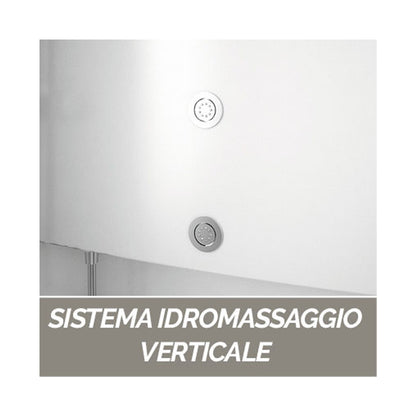 Cabina doccia multifunzione Novellini con idromassaggio cm 90x90 by CeramicStore | Lo specialista del tuo bagno