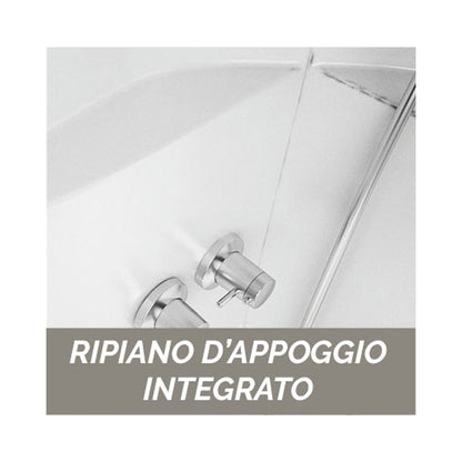 Cabina doccia multifunzione Novellini con idromassaggio cm 90x90 by CeramicStore | Lo specialista del tuo bagno
