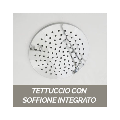 Cabina doccia multifunzione Novellini con idromassaggio cm 80x120 porta scorrevole by CeramicStore | Lo specialista del tuo bagno
