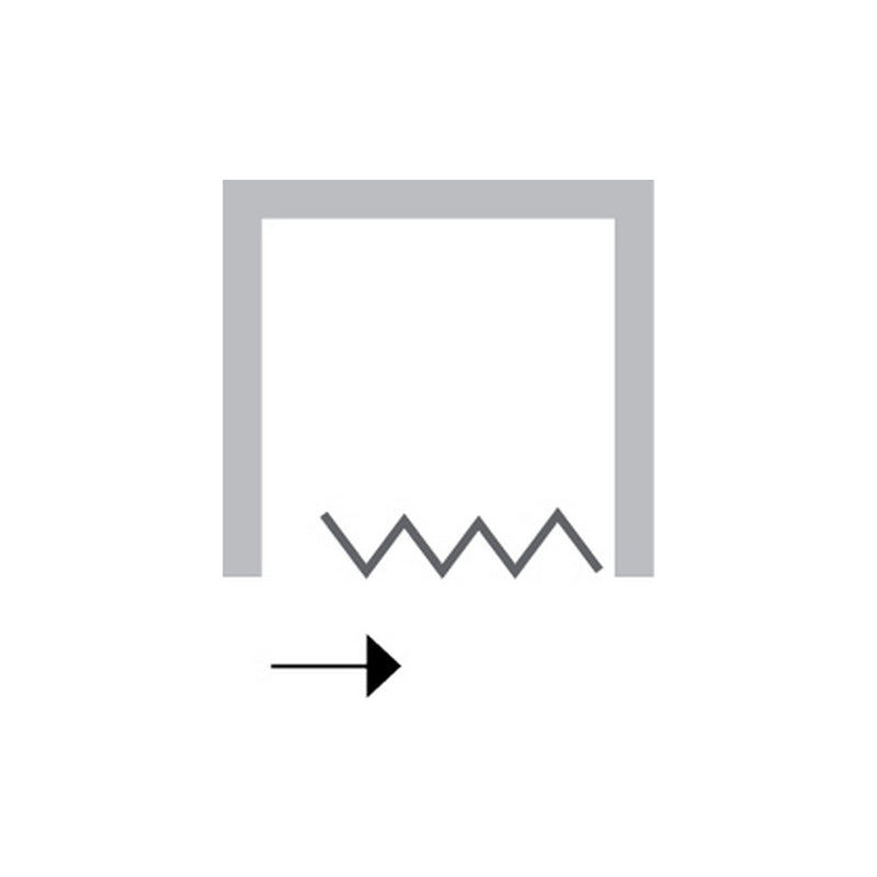 Porta doccia a nicchia soffietto modello Frio in pvc cm 65-80 by CeramicStore | Lo specialista del tuo bagno