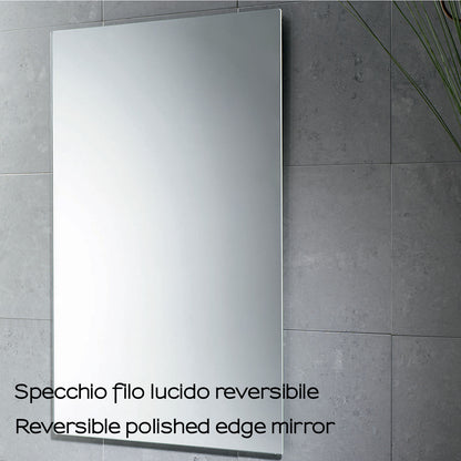 Specchio William filo lucido 50 x 80 cm Reversibile - Gedy by CeramicStore | Lo specialista del tuo bagno