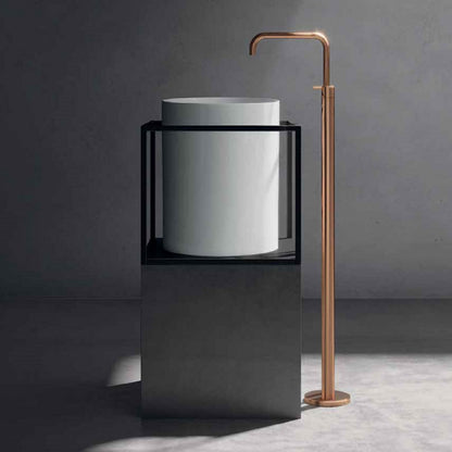 Lavandino da appoggio/sospeso cm à¸37x46h serie Core di Ceramica Galassia -  Bianco lucido