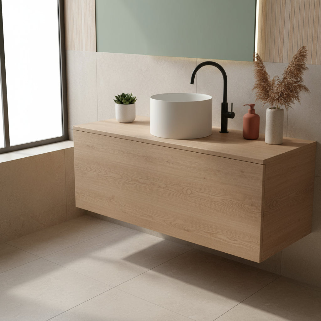 Lavandino da appoggio/sospeso cm à¸37x46h serie Core di Ceramica Galassia -  Sabbia