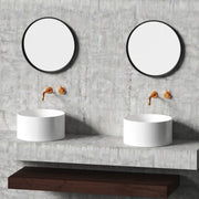 Lavandino da appoggio/sospeso cm à¸40x20h serie Core di Ceramica Galassia -  Bianco Matt