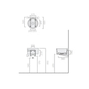 Staffa per installazione lavabi Core di Ceramica Galassia cod. 7306 by CeramicStore | Lo specialista del tuo bagno