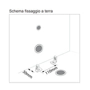 Wc filomuro senza brida 55x35 cm collezione Nolita Kerasan con sedile soft close