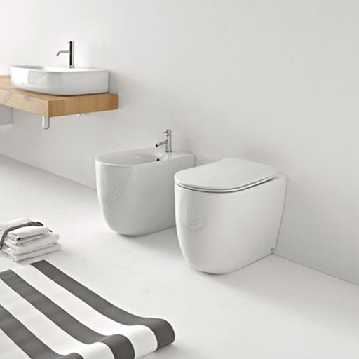 Sanitari filomuro 55x35 cm collezione Nolita Kerasan con sedile soft close