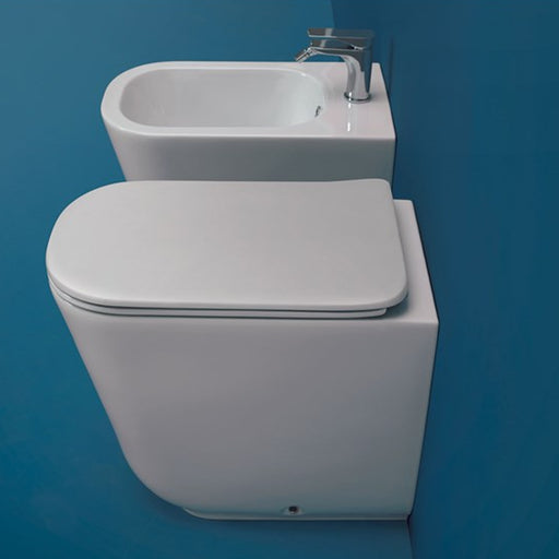 Sanitari filomuro 54x35 cm collezione Tribeca Kerasan con sedile soft close