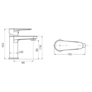 Miscelatore lavabo modello Rose 2.0 in ottone cromato con scarico automatico 11/4'' by CeramicStore | Lo specialista del tuo bagno