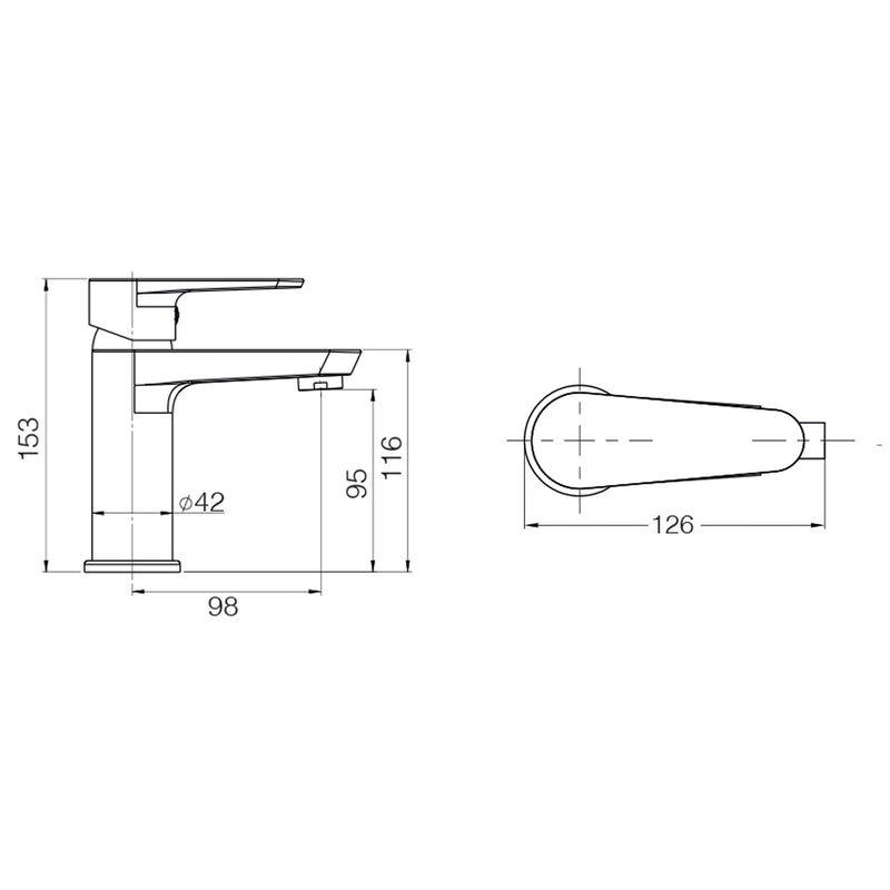 Miscelatore lavabo modello Rose 2.0 in ottone cromato con scarico automatico 11/4'' by CeramicStore | Lo specialista del tuo bagno