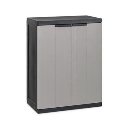 Armadio Bios a 2 ante tutto piani - Nero/Grigio tortora by CeramicStore | Lo specialista del tuo bagno