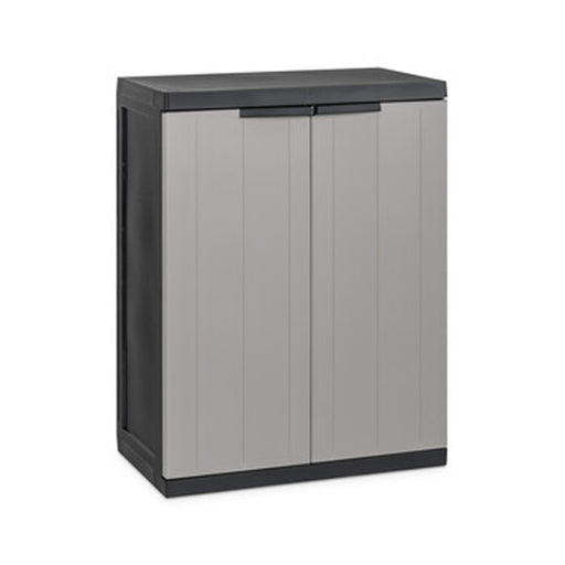 Armadio Bios a 2 ante tutto piani - Nero/Grigio tortora by CeramicStore | Lo specialista del tuo bagno