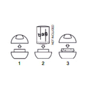 Pattumiera da 1L con coperchio basculante rimovibile modello Bowl - Argento by CeramicStore | Lo specialista del tuo bagno