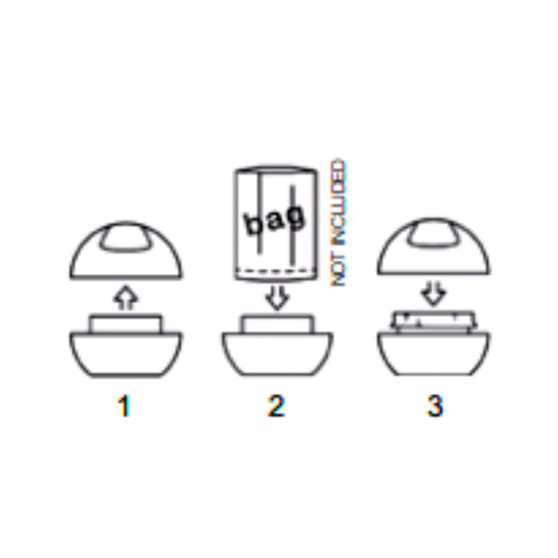 Pattumiera da 1L con coperchio basculante rimovibile modello Bowl - Argento by CeramicStore | Lo specialista del tuo bagno