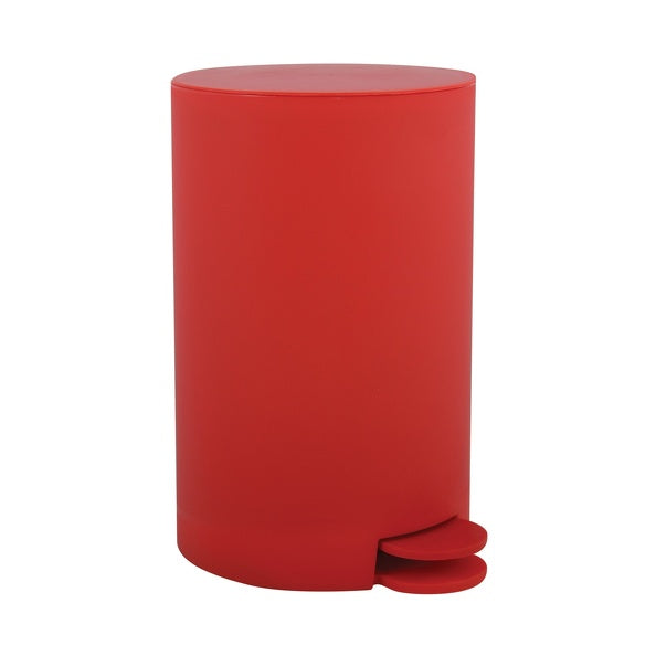 Pattumiera a pedale da 3L modello Osaki in polipropilene - Rosso Opaco by CeramicStore | Lo specialista del tuo bagno