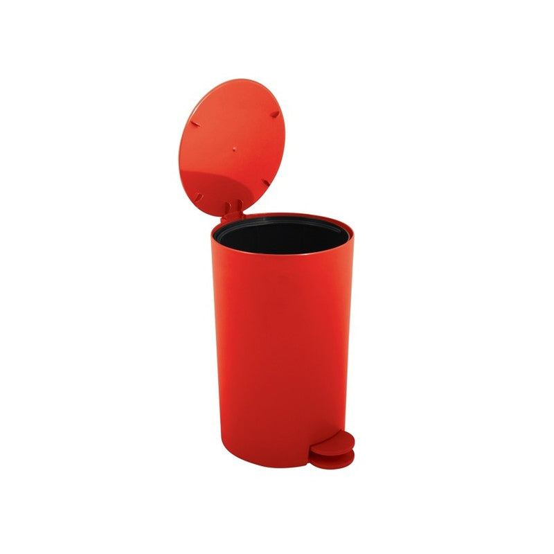 Pattumiera a pedale da 3L modello Osaki in polipropilene - Rosso Opaco by CeramicStore | Lo specialista del tuo bagno