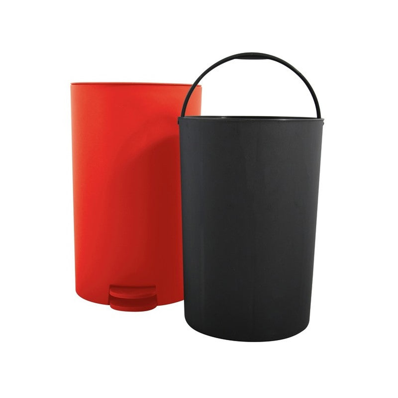 Pattumiera a pedale da 3L modello Osaki in polipropilene - Rosso Opaco by CeramicStore | Lo specialista del tuo bagno