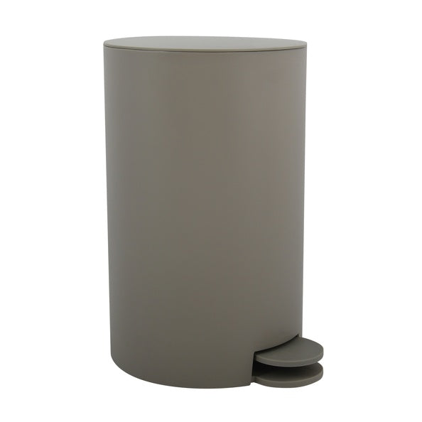 Pattumiera a pedale da 3L modello Osaki in polipropilene - Tortora Opaco by CeramicStore | Lo specialista del tuo bagno