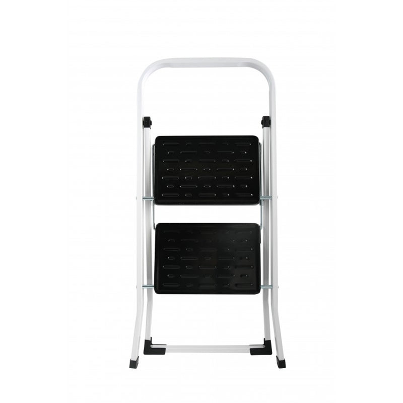Scaletta pieghevole in Acciaio a 2 gradini - Nero e bianco by CeramicStore | Lo specialista del tuo bagno