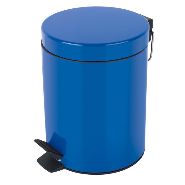 Pattumiera a pedale da 3L in Acciaio modello Sydney - Blu by CeramicStore | Lo specialista del tuo bagno