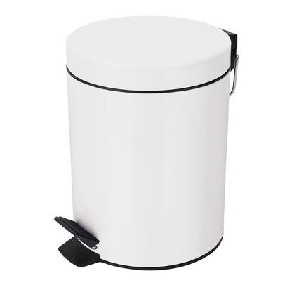 Pattumiera a pedale da 3L in Acciaio modello Sydney - Bianco by CeramicStore | Lo specialista del tuo bagno