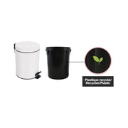 Pattumiera a pedale da 3L in Acciaio modello Sydney - Bianco by CeramicStore | Lo specialista del tuo bagno