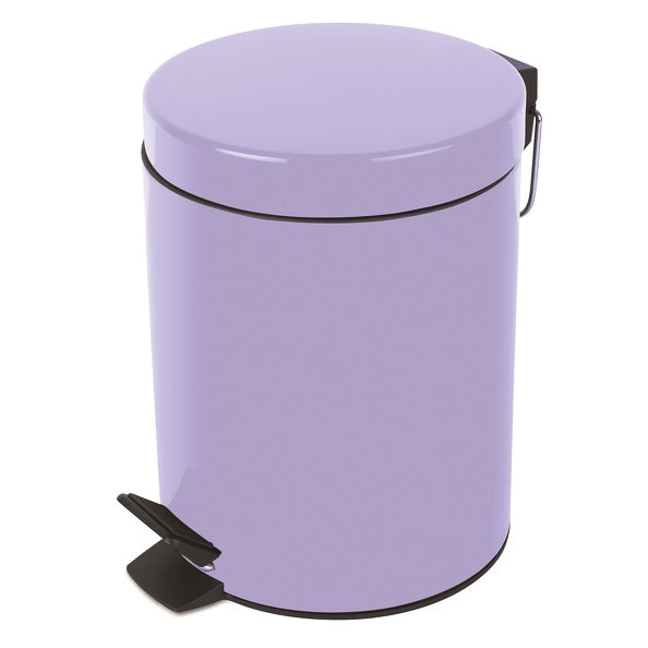 Pattumiera a pedale da 3L in Acciaio modello Sydney - Lavanda by CeramicStore | Lo specialista del tuo bagno