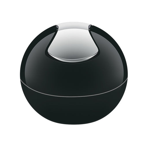 Pattumiera da 1L con coperchio basculante rimovibile modello Bowl - Nero Lucido by CeramicStore | Lo specialista del tuo bagno