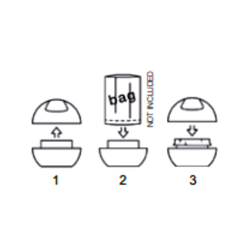 Pattumiera da 1L con coperchio basculante rimovibile modello Bowl - Total White by CeramicStore | Lo specialista del tuo bagno