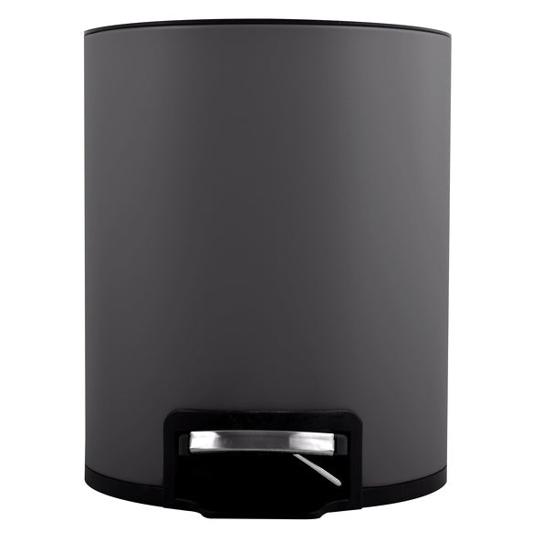 Pattumiera a pedale da 3L modello Riku in Acciaio Inox - Grigio Opaco by CeramicStore | Lo specialista del tuo bagno