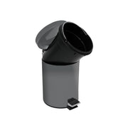 Pattumiera a pedale modello Unis da 3L in Acciaio Inox - Grigio Scuro by CeramicStore | Lo specialista del tuo bagno