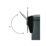 Pattumiera a pedale modello Unis da 3L in Acciaio Inox - Grigio Scuro by CeramicStore | Lo specialista del tuo bagno