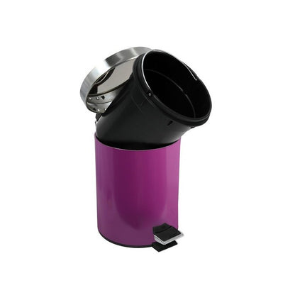 Pattumiera a pedale modello Unis da 3L in Acciaio Inox - Viola by CeramicStore | Lo specialista del tuo bagno