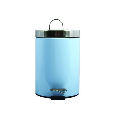 Pattumiera a pedale da 3L in Acciaio Inox - Blu Pastello by CeramicStore | Lo specialista del tuo bagno