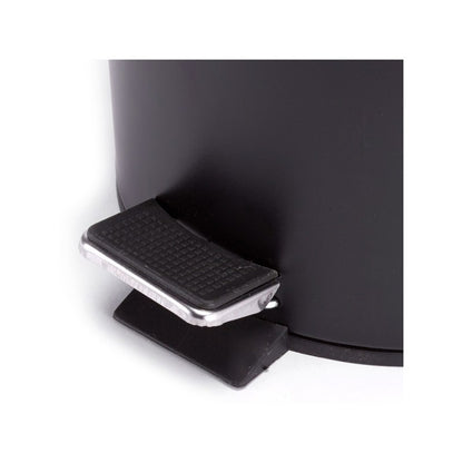 Pattumiera a pedale da 5L in Acciaio Inox - Nero by CeramicStore | Lo specialista del tuo bagno