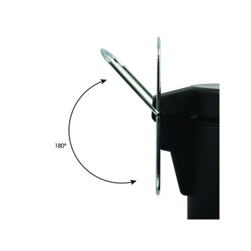 Pattumiera a pedale modello Unis da 20L in Acciaio - Nero opaco by CeramicStore | Lo specialista del tuo bagno