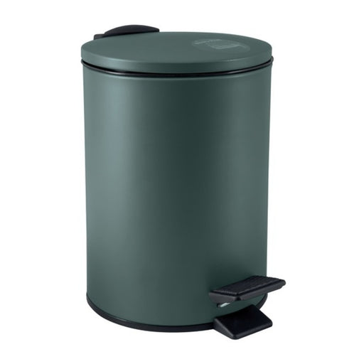 Pattumiera a pedale 3L in Acciaio modello Adelar - Verde Scuro Opaco by CeramicStore | Lo specialista del tuo bagno