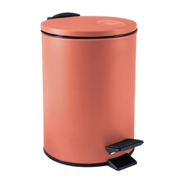 Pattumiera a pedale 3L in Acciaio modello Adelar - Terracotta Opaco by CeramicStore | Lo specialista del tuo bagno