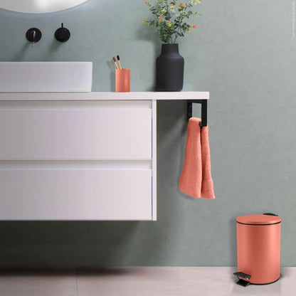 Pattumiera a pedale 3L in Acciaio modello Adelar - Terracotta Opaco by CeramicStore | Lo specialista del tuo bagno