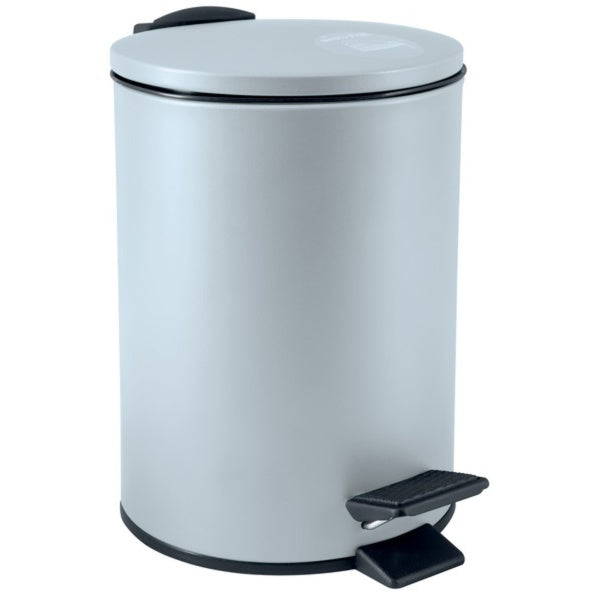 Pattumiera a pedale 3L in Acciaio modello Adelar - Blu Ghiaccio Opaco by CeramicStore | Lo specialista del tuo bagno