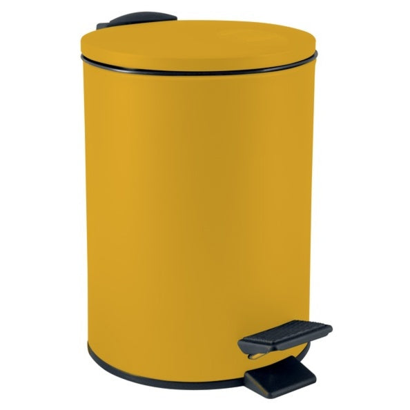 Pattumiera a pedale 3L in Acciaio modello Adelar - Giallo Sole Opaco by CeramicStore | Lo specialista del tuo bagno