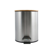 Pattumiera a pedale 3L in Acciaio e Bambà¹ modello Adonis - Spazzolato by CeramicStore | Lo specialista del tuo bagno