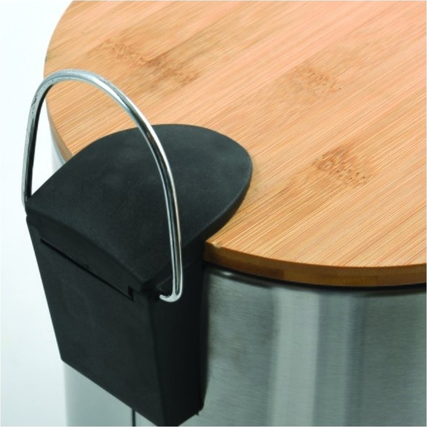 Pattumiera a pedale 3L in Acciaio e Bambà¹ modello Adonis - Spazzolato by CeramicStore | Lo specialista del tuo bagno